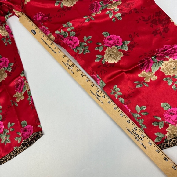 New Avon Intimates Womens Size 2X Pajama Set Tank and Pants Floral Leopard Trim - Picture 6 of 8